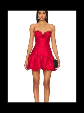 For Love And Lemons Annika Floral Corset Mini Dress NWT